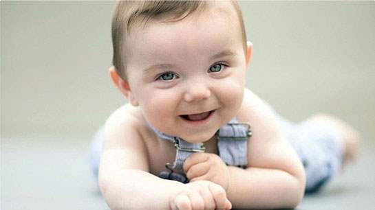 Baby crawling