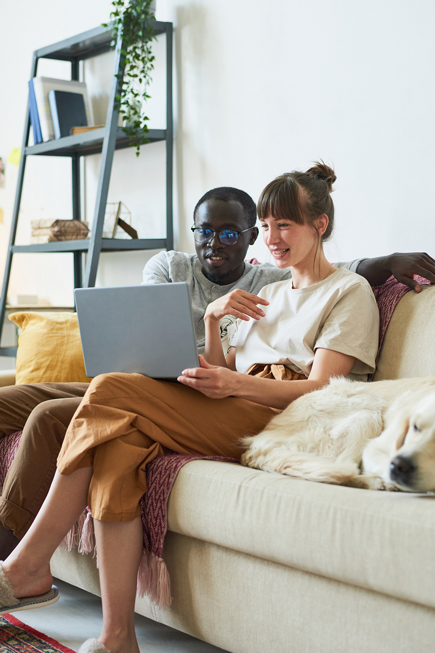 Couple Webinar Laptop